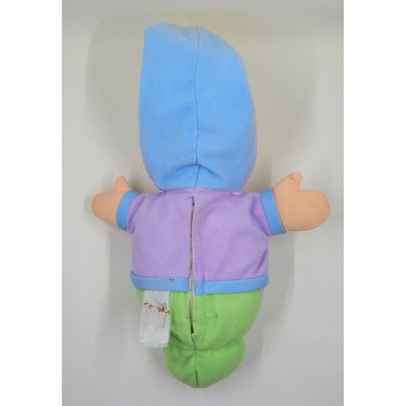 Playskool Glo Worm Plush Lullaby Musical Nightlight Face Blue Green Works 2003 - Picture 4 of 12